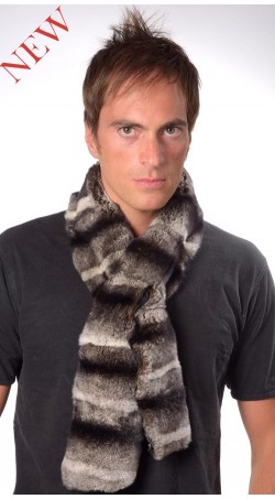 Rex Chinchilla Fur Scarf